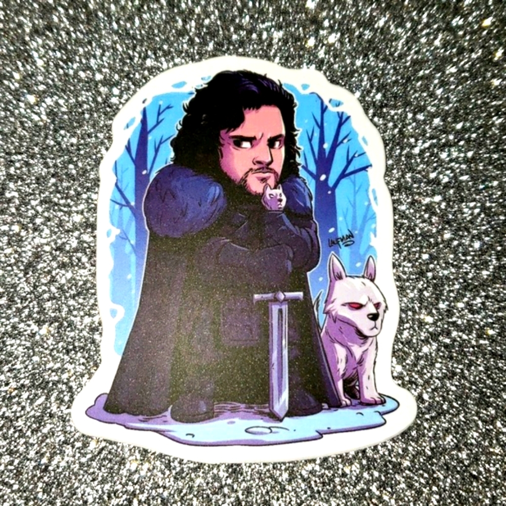 10/$10 GAME OF THRONES Jon Snow waterproof Sticker Ghost
